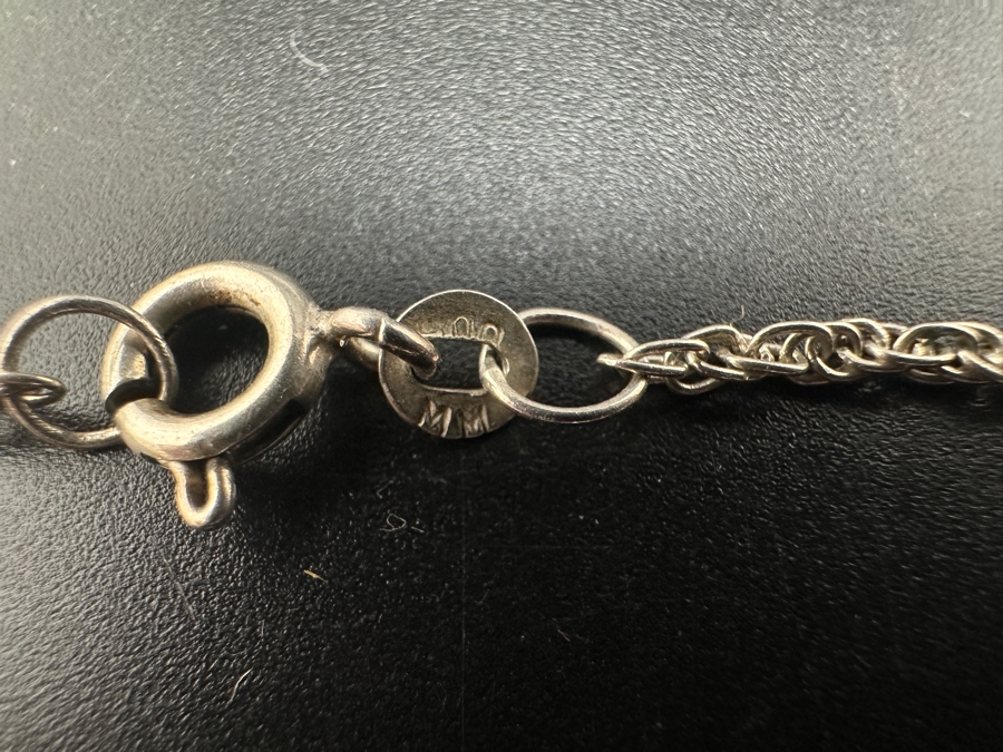 Silver Amethyst 16' Necklace 5.7g [Photo 3]