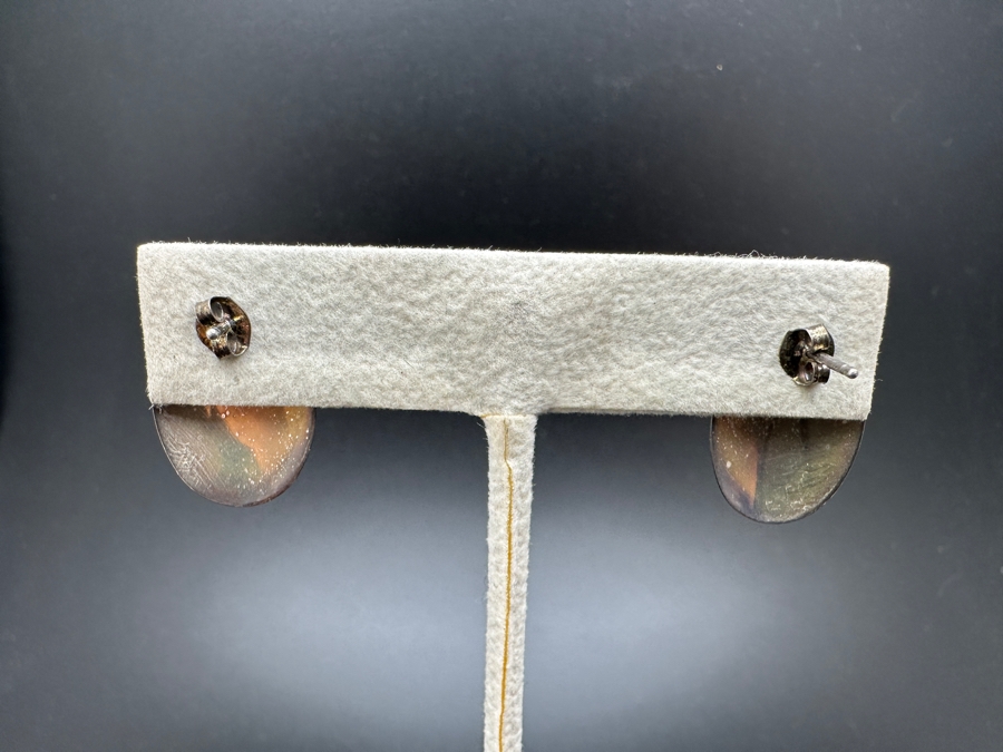 Sterling Silver Turquoise Earrings 4.1g [Photo 5]