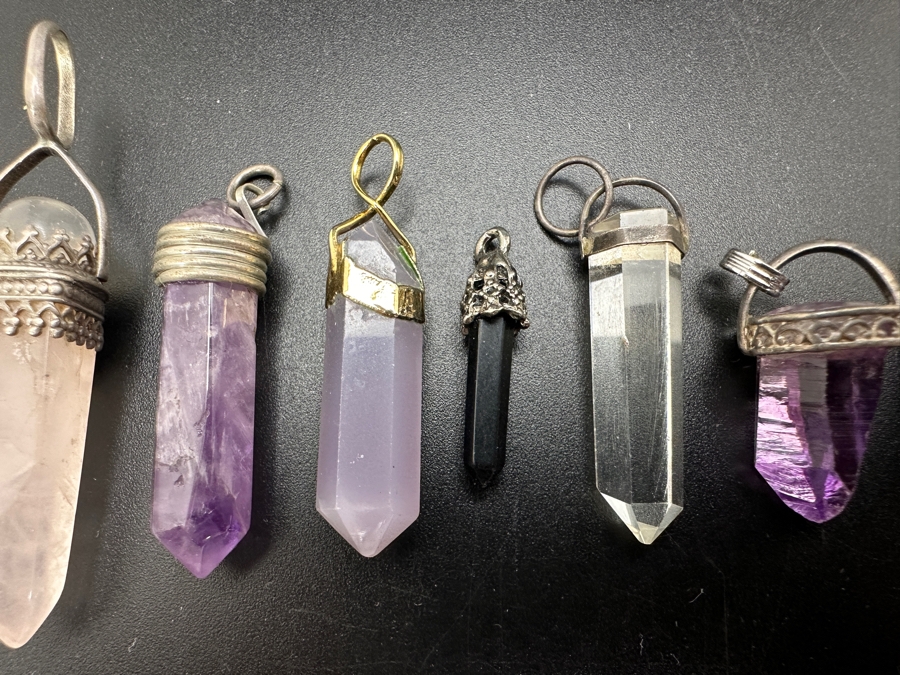 (8) Assorted Stone / Crystal Pendants [Photo 3]