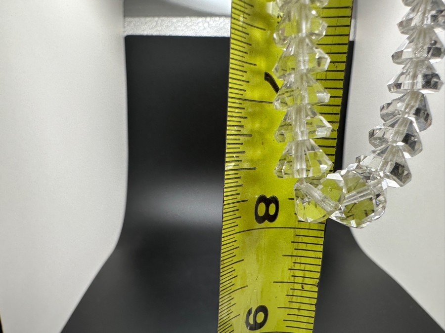 Vintage Graduated Crystal 16' Necklace With Silver Clasp [Photo 5]