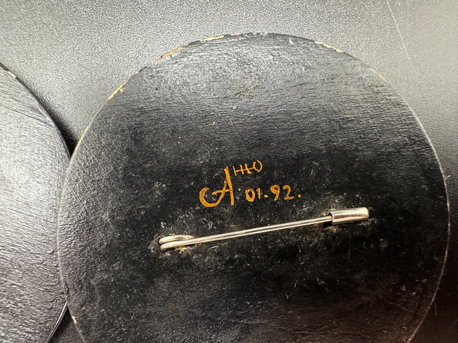 Three Hand Painted Russian Enamel Brooches Pins [Photo 6]