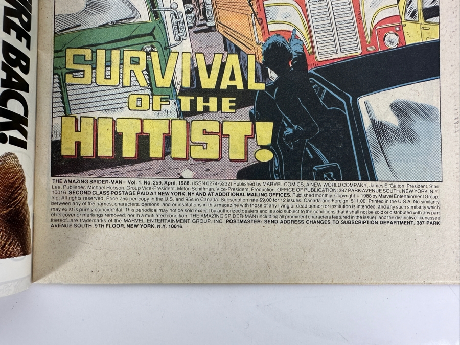 Pair Of Vintage 1988 Marvel Comics The Amazing Spider-Man #298 & #299 Comic Books [Photo 6]