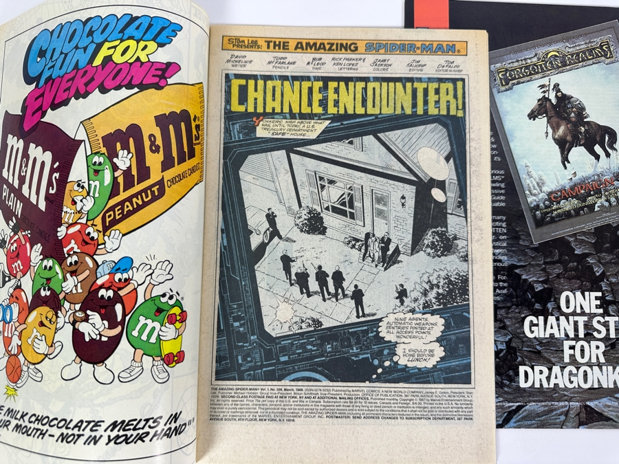 Pair Of Vintage 1988 Marvel Comics The Amazing Spider-Man #298 & #299 Comic Books [Photo 3]