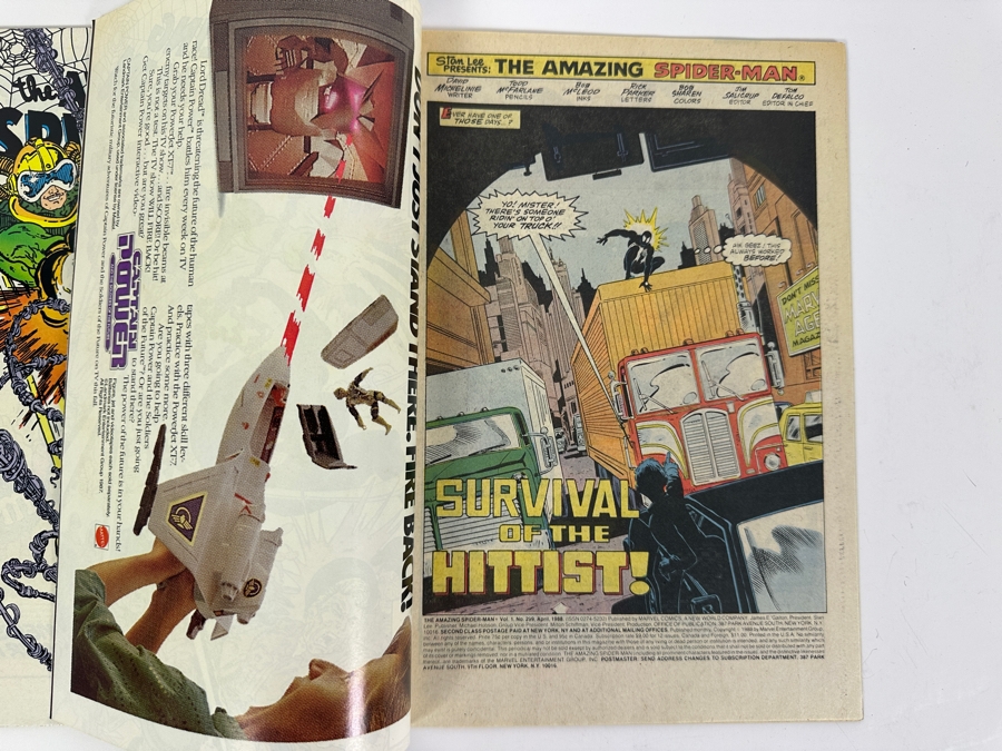 Pair Of Vintage 1988 Marvel Comics The Amazing Spider-Man #298 & #299 Comic Books [Photo 5]