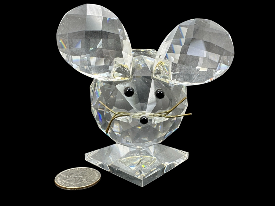 Swarovski Crystal Mouse Figurine 3.5H [Photo 1]