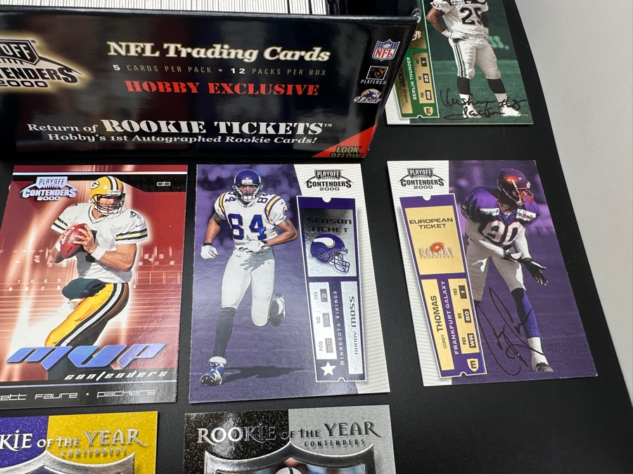 Playoff Contenders 2000 NFL Football Trading Cards Some Signed Rookie Cards - See Photos For Sampling [Photo 5]