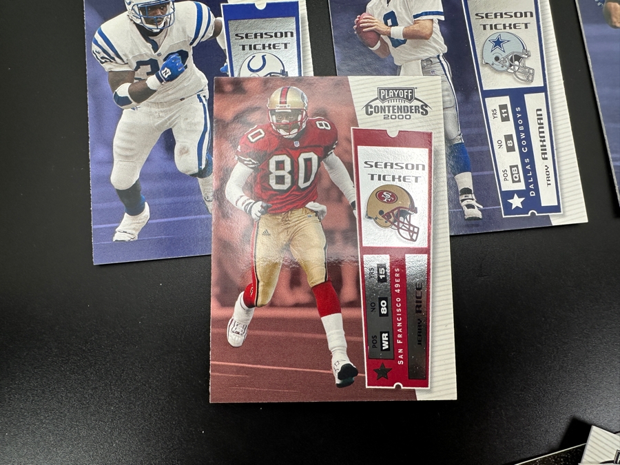 Playoff Contenders 2000 NFL Football Trading Cards Some Signed Rookie Cards - See Photos For Sampling [Photo 12]