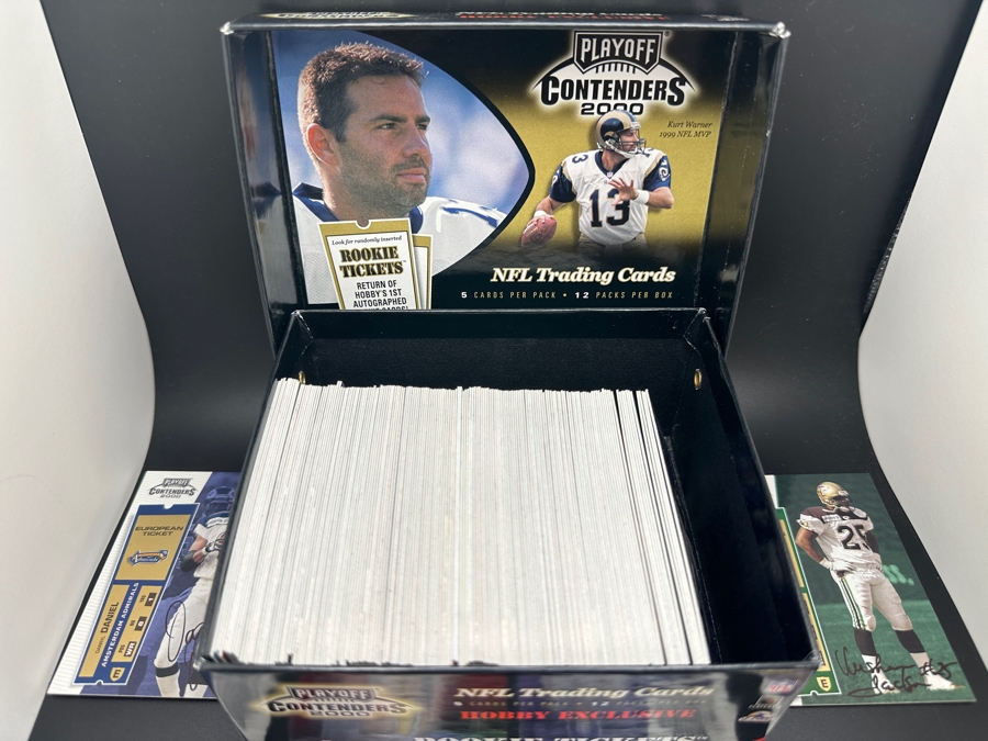 Playoff Contenders 2000 NFL Football Trading Cards Some Signed Rookie Cards - See Photos For Sampling [Photo 2]