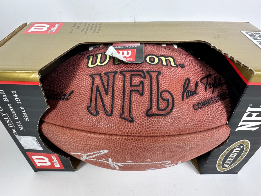 Signed Ricky Williams Football #34 [Photo 3]