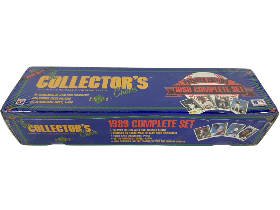 Factory Sealed 1989 Upper Deck MLB Baseball Cards Premier Edition Complete Set Including Rookie Cards From Ken Griffey Jr., Gary Sheffield, John Smoltz, Randy Johnson & More (Different Set From Last Sale)