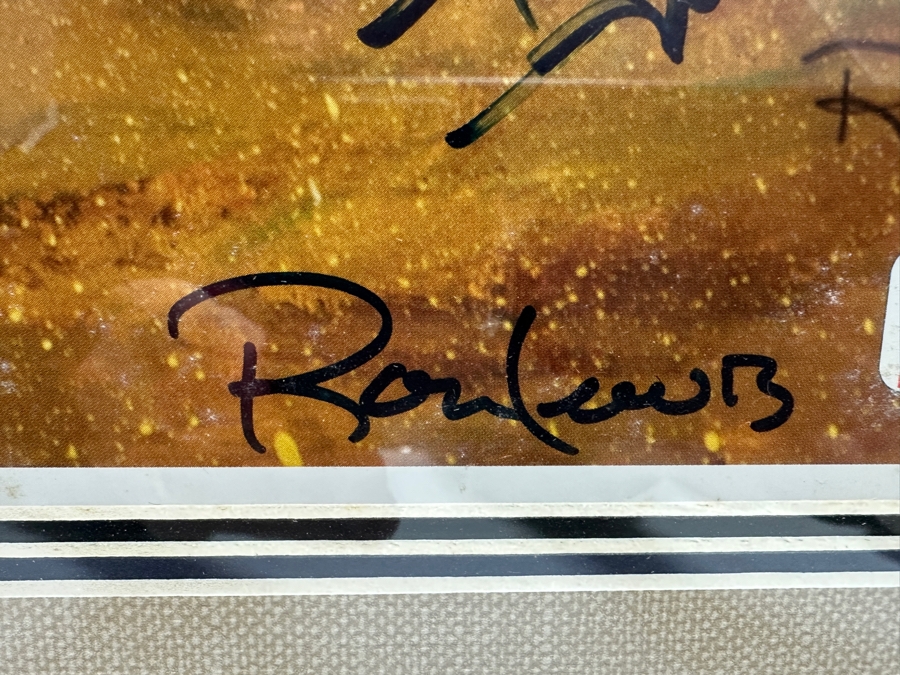 Autographed Ron Lewis Artwork Print Signed By Willie Mays, Mickey Mantle & Duke Snider Limited Edition Numbered 397 Of 500 20.5 X 25 Framed 27 X 31.5 (LAST COPY) [Photo 10]