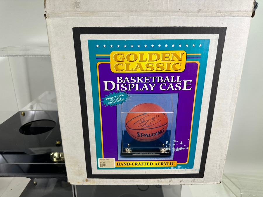 (4) Golden Classic Basketball Hand-Crafted Acrylic Display Cases $339 Retail Value [Photo 2]