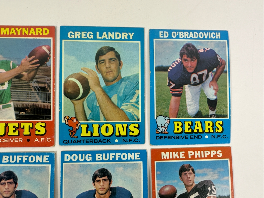 (12) Vintage 1971 Topps NFL Football Cards [Photo 3]
