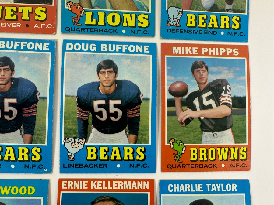 (12) Vintage 1971 Topps NFL Football Cards [Photo 4]