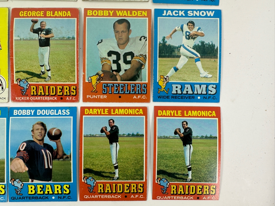 (24) Various Topps NFL Football Cards From 1969, 1970 & 1971 [Photo 5]