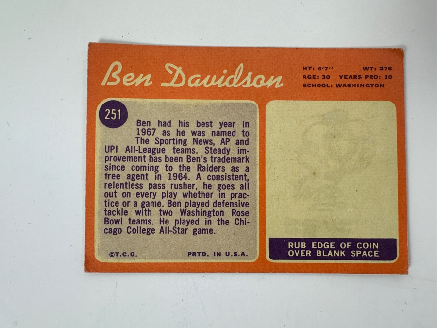 (24) Various Topps NFL Football Cards From 1969, 1970 & 1971 [Photo 8]