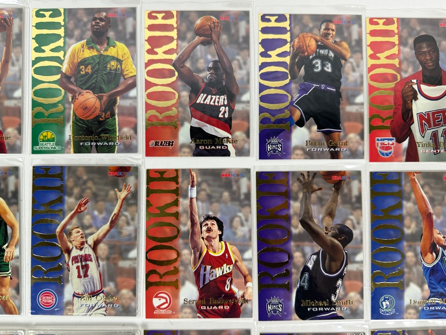 Vintage 1995 Skybox NBA Hoops Basketball Rookie Cards Including Jason Kidd, Eddie Jones, Juwan Howard, Jalen Rose, Grant Hill & More [Photo 7]