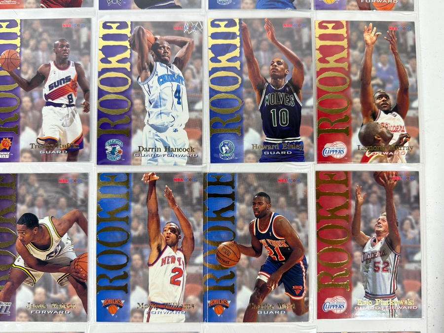Vintage 1995 Skybox NBA Hoops Basketball Rookie Cards Including Jason Kidd, Eddie Jones, Juwan Howard, Jalen Rose, Grant Hill & More [Photo 9]