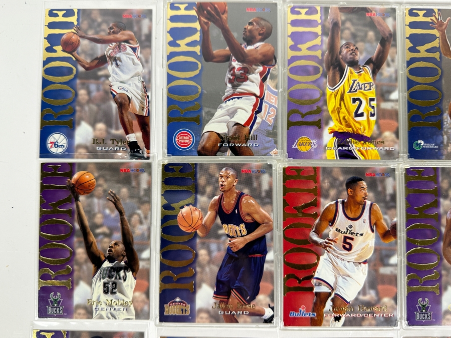 Vintage 1995 Skybox NBA Hoops Basketball Rookie Cards Including Jason Kidd, Eddie Jones, Juwan Howard, Jalen Rose, Grant Hill & More [Photo 13]