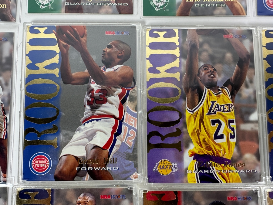 Vintage 1995 Skybox NBA Hoops Basketball Rookie Cards Including Jason Kidd, Eddie Jones, Juwan Howard, Jalen Rose, Grant Hill & More [Photo 3]