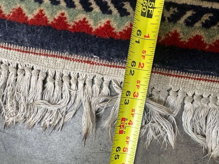 Vintage Hand Knotted Wool Area Persian Tribal Rug 64' X 36' [Photo 8]