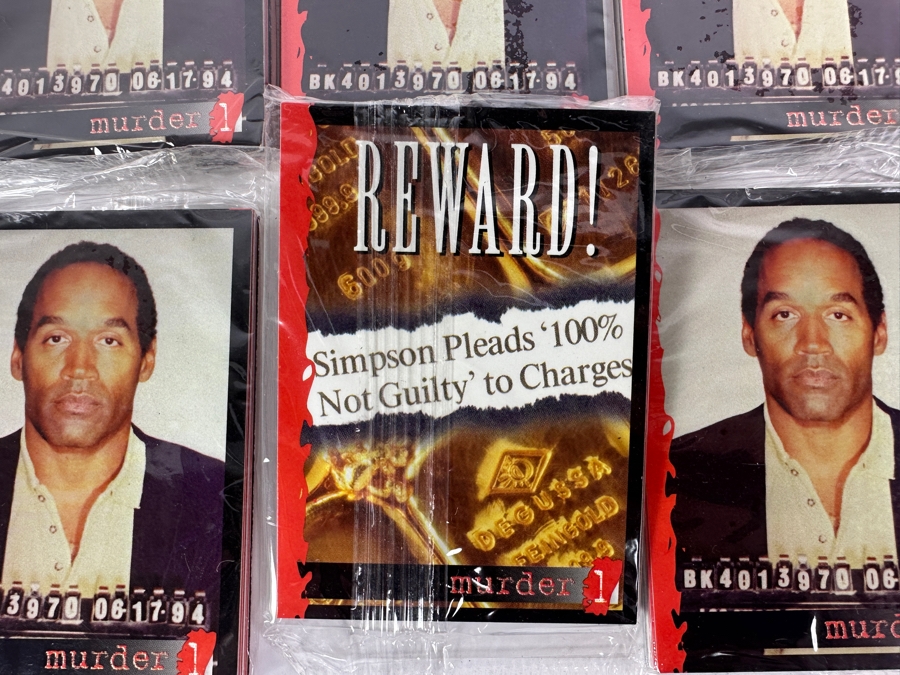 (18) Factory Sealed Sets Of O. J. Simpson Murder 1 10 Card Trading Cards Sets [Photo 3]