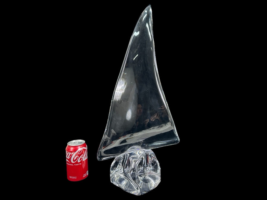 Large Daum France Crystal Sailboat 24'H [Photo 3]