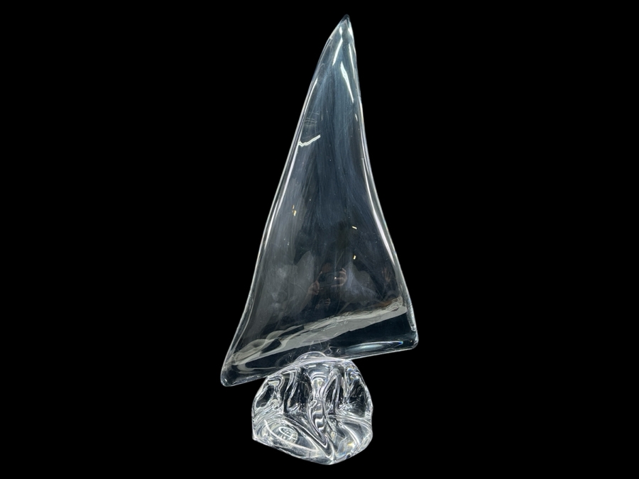 Large Daum France Crystal Sailboat 24'H [Photo 4]