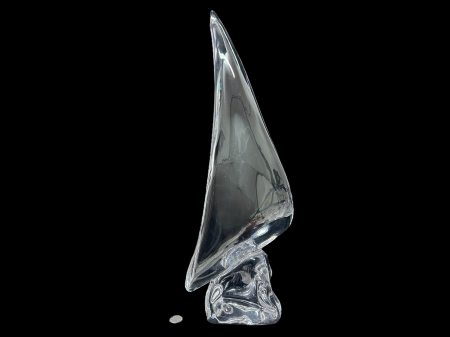 Large Daum France Crystal Sailboat 24'H [Photo 2]