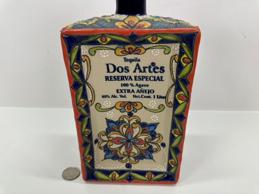 Dos Artes Reserva Especial Tequila 1 L Empty Bottle 11H [Photo 3]