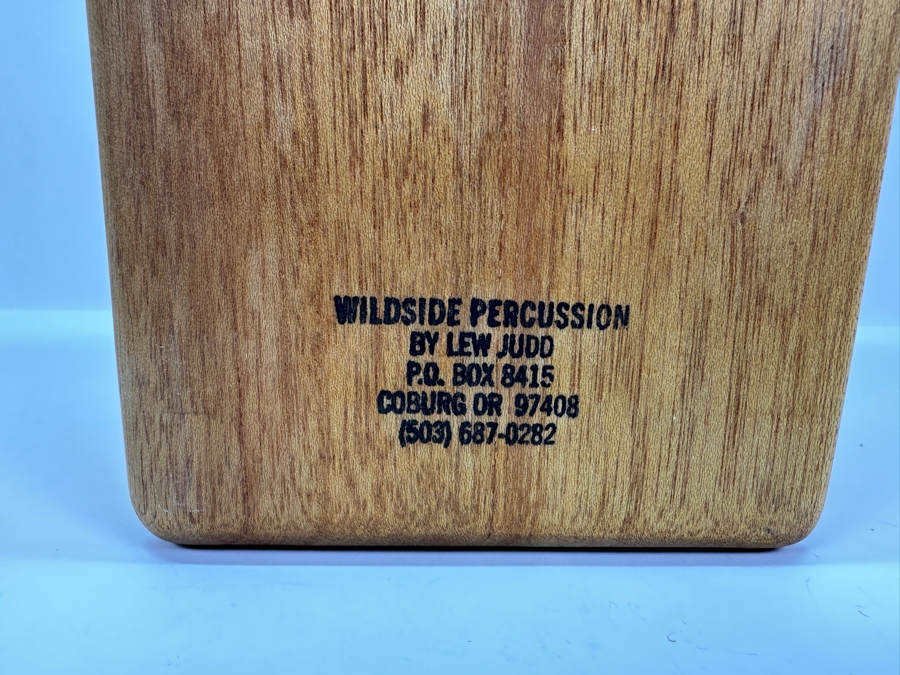 Wooden Percussion Instrument Wildside Percussion By Lew Judd Coburg OR With Two Mallets (One Not Shown) 16W X 6D X 5.5H [Photo 4]