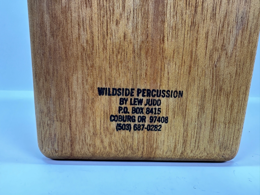 Wooden Percussion Instrument Wildside Percussion By Lew Judd Coburg OR With Two Mallets (One Not Shown) 16W X 6D X 5.5H [Photo 5]