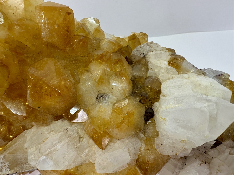Large Citrine Quartz Geode Piece 12W X 8D X 4.5H 13lbs [Photo 13]