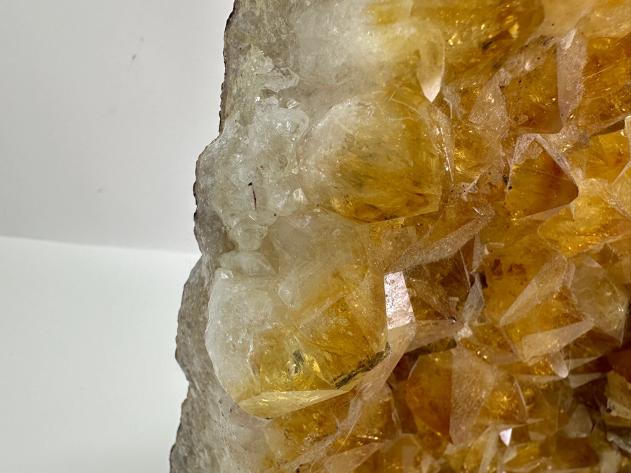 Large Citrine Quartz Geode Piece 12W X 8D X 4.5H 13lbs [Photo 11]
