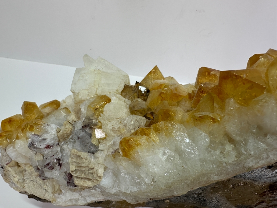 Large Citrine Quartz Geode Piece 12W X 8D X 4.5H 13lbs [Photo 16]