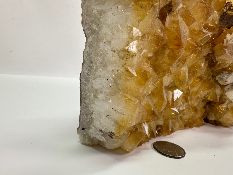 Large Citrine Quartz Geode Piece 12W X 8D X 4.5H 13lbs [Photo 12]