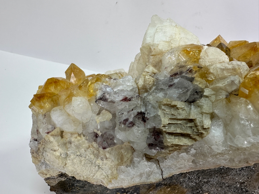 Large Citrine Quartz Geode Piece 12W X 8D X 4.5H 13lbs [Photo 14]