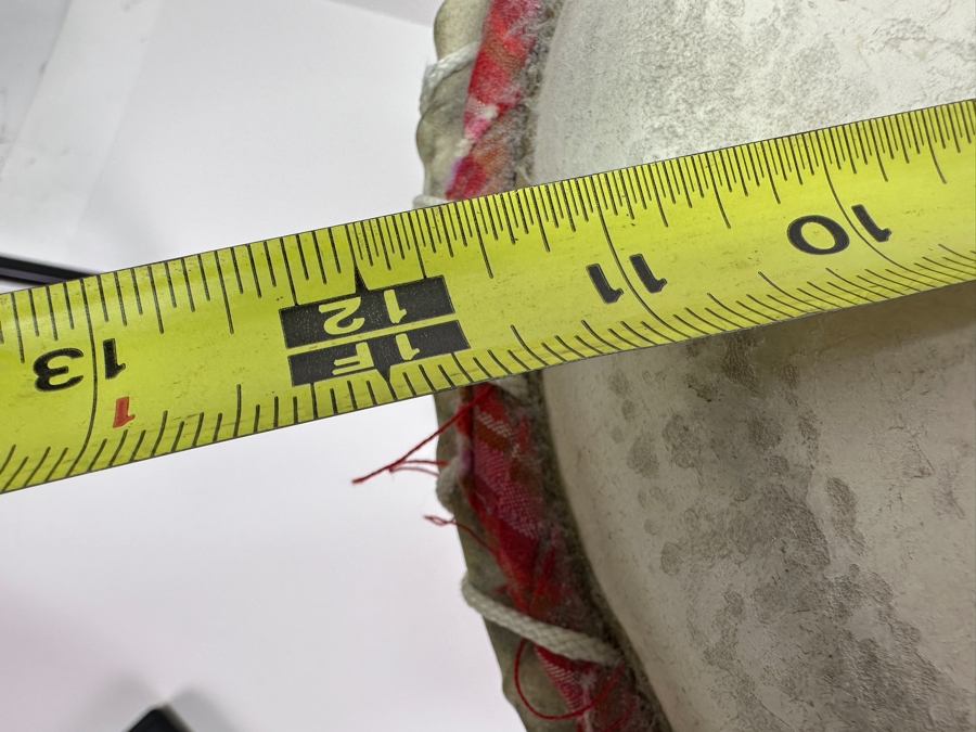 Signed Djembe Pottery Drum Featuring Dragon 12W X 14.5H [Photo 10]