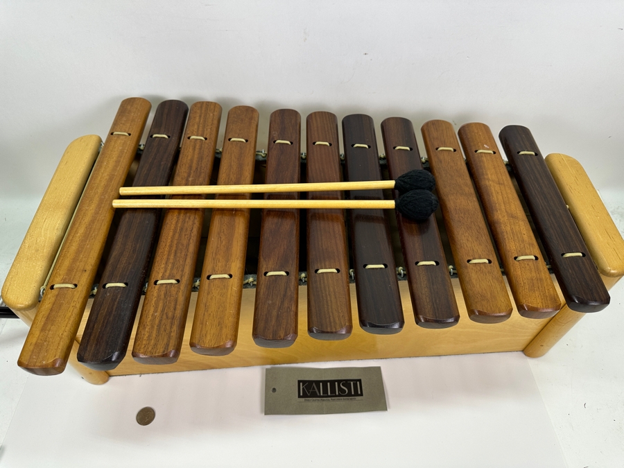 Large Handmade Wooden Kallisti Marimba In The Key Of G Finely Crafted Personal Percussion Instrument 27W X 16D X 9H [Photo 5]