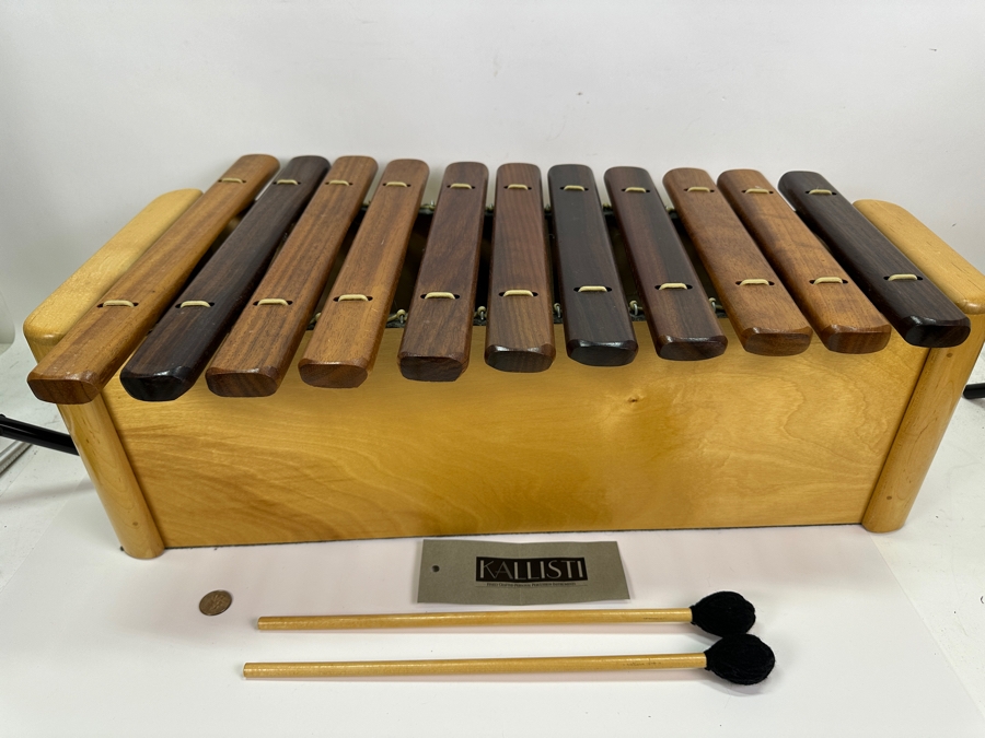 Large Handmade Wooden Kallisti Marimba In The Key Of G Finely Crafted Personal Percussion Instrument 27W X 16D X 9H [Photo 3]