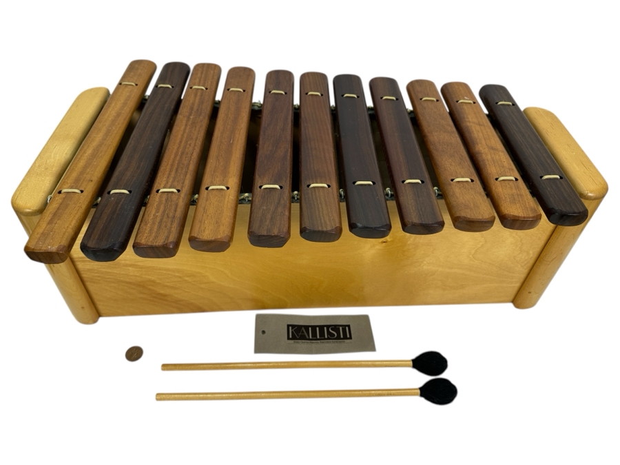 Large Handmade Wooden Kallisti Marimba In The Key Of G Finely Crafted Personal Percussion Instrument 27W X 16D X 9H