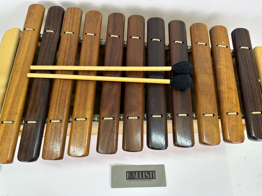 Large Handmade Wooden Kallisti Marimba In The Key Of G Finely Crafted Personal Percussion Instrument 27W X 16D X 9H [Photo 6]