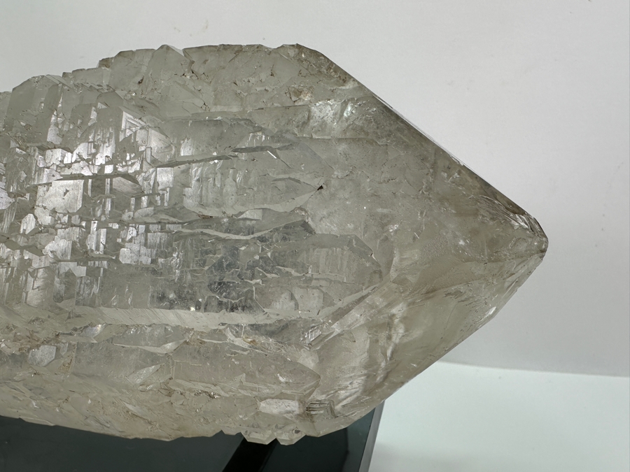 Large Crystal With Glass Display Stand 13L X 4H 11.2lbs & Several Smaller Crystals [Photo 3]
