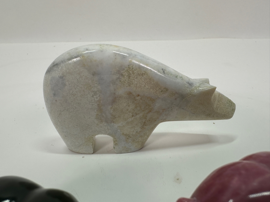 Three Small Carved Stone Bear Figurines [Photo 5]