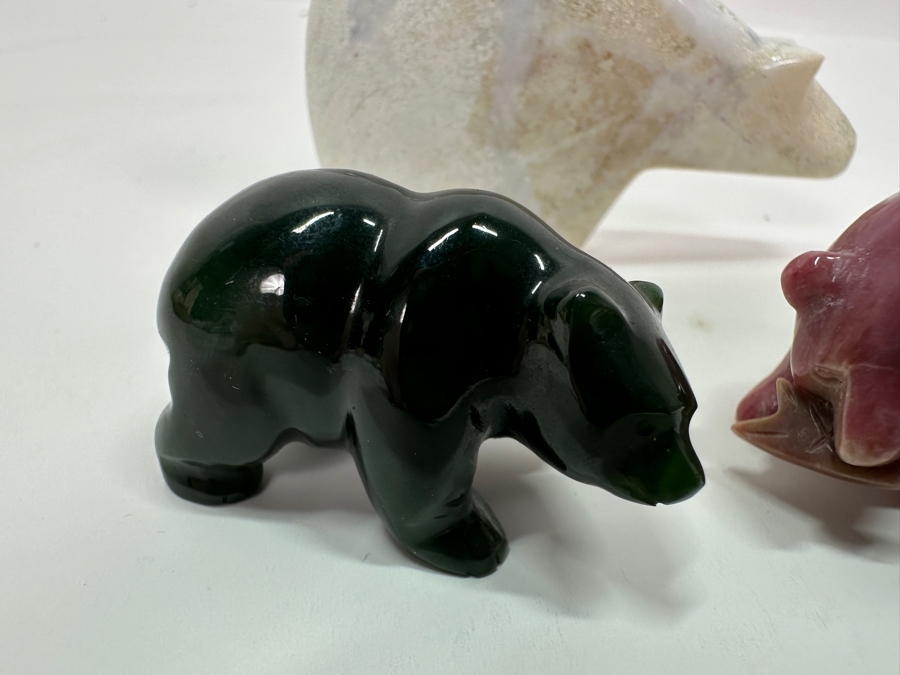 Three Small Carved Stone Bear Figurines [Photo 4]