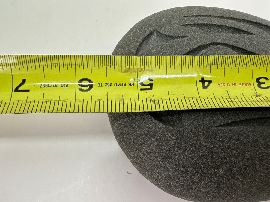 Signed Carved Pacific Northwest Stone Eagle Carving 5.5W X 4H [Photo 6]