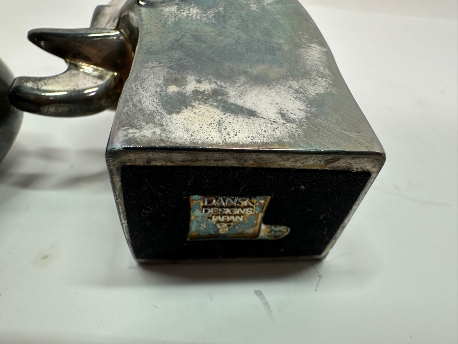 Pair Of Dansk Silverplate Bear & Elephant Animal Figurines [Photo 5]