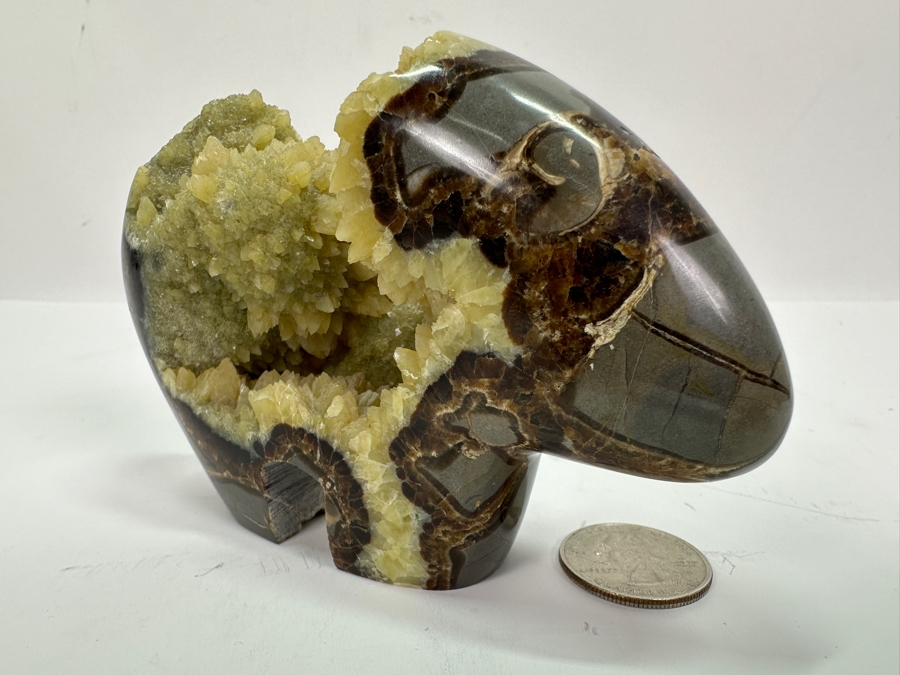 Carved Septarian Bear Figurine 5W X 3H [Photo 4]