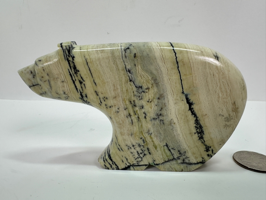 Carved Stone Bear Fetish Figurine 5W X 3H [Photo 3]