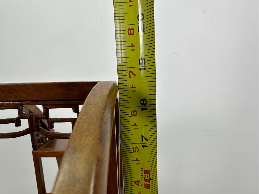 Vintage Chinese Circular Display Shelf 13.5W X 5D X 18.5H [Photo 9]